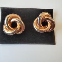 Orecchini Vintage a Clip "Nodo Trinità" Dorati