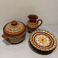 Set ceramica tradizionale vintage bulgara