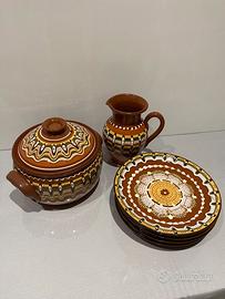 Set ceramica tradizionale vintage bulgara