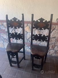 Sedie + tavolo, anni 800
