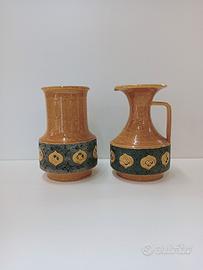 coppia vasi in ceramica stile Bitossi
