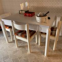 Tavolo e 4 sedie vintage Arclinea anni ‘70