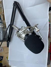 Microfono Tonor BM700 + braccio + filtro anti pop