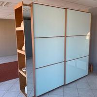 ARMADIO A 2 ANTE SCORREVOLI C/LIBRERIA