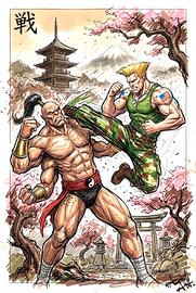 Poster Tributo Mortal Kombat & Street Fighter II