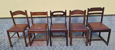 n. 6 sedie in legno