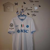 Maglia SSC Napoli EA7 bianca Champions – taglia X
