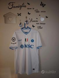 Maglia SSC Napoli EA7 bianca Champions – taglia X
