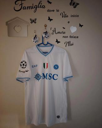 Maglia SSC Napoli EA7 bianca Champions – taglia X
