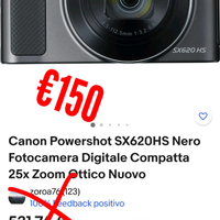 Canon Powershot SX620HS Fotocamera come nuov