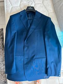 Completo uomo su misura taglia 50 blu