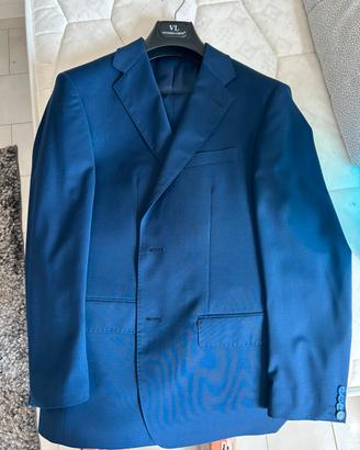 Completo uomo su misura taglia 50 blu