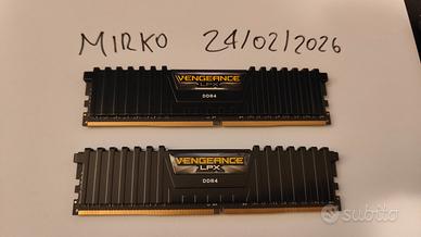 RAM Corsair Vengeance ddr4 32gb 3600mhz