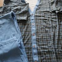 pigiama uomo azzurro 
