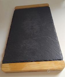 VASSOIO IN LEGNO E ARDESIA