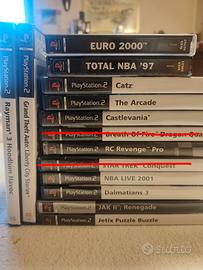 LOTTO GIOCHI PS1 PS2 con CASTLEVANIA e altri retro