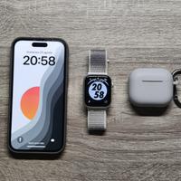 Apple combo: iphone 15, airpods 3 wireless e watch