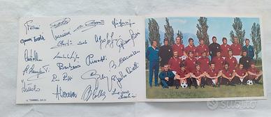 Cartolina  foto autografi  " Il Torino 1971-72 "