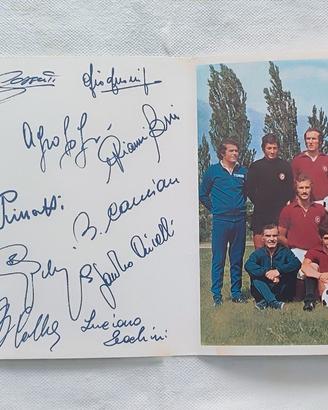 Cartolina  foto autografi  " Il Torino 1971-72 "