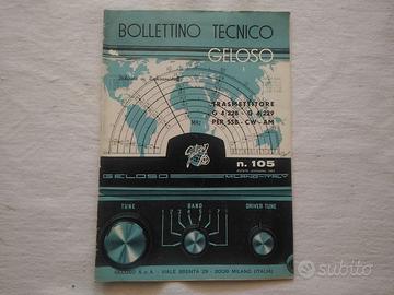 G4-228  G4-229 GELOSO BOLLETTINO TECNICO N.105