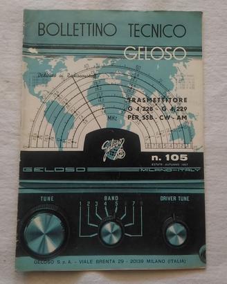 G4-228  G4-229 GELOSO BOLLETTINO TECNICO N.105