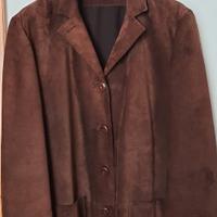 Giacca in pelle scamosciata donna