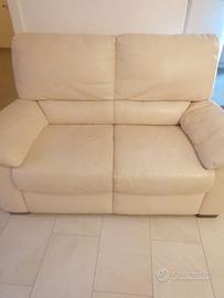 DIVANO DUE SEDUTE NATUZZI IN PELLE