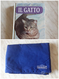 Tappetino gatto Gourmet + Libro sui gatti anni 90