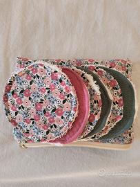 Kit cura del viso: dischetti in cotone e pochette