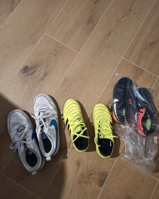 Scarpe calcio e ginnastica