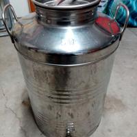 Bidone inox olio di oliva