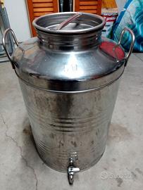 Bidone inox olio di oliva