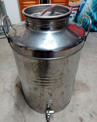 Bidone inox olio di oliva