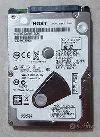 HD 2.5" HGST 500GB ◆ 5400 RPM ◆ 8MB Cache ◆ SATA 6