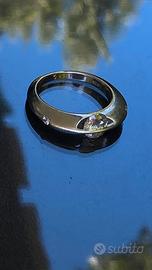 Anello solitario Schaffrath style