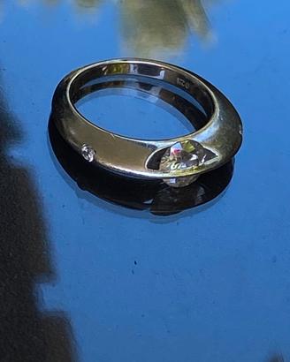 Anello solitario Schaffrath style