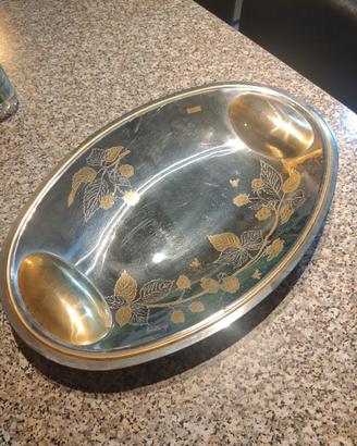 vassoio decorazioni in oro 