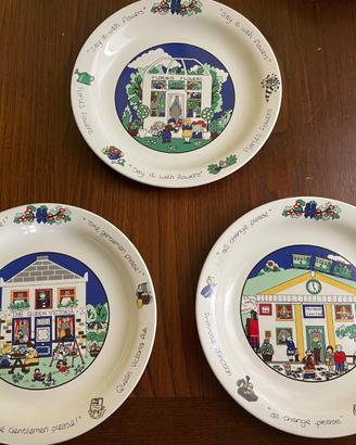 Piatti collezione English life collectors plates