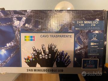 240 Luci miniluci natale led