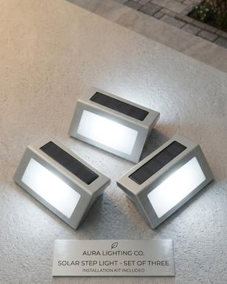 💡 Set di 3 Faretti LED Solari 