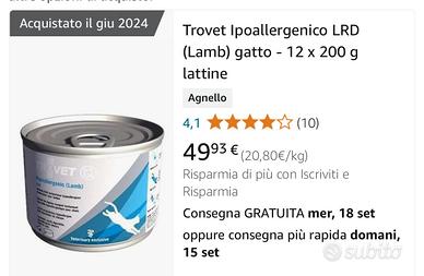 Ipoallergenico e monoproteico per gatto