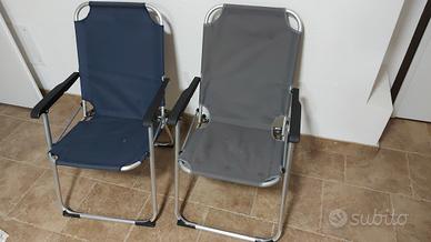 sedie pieghevoli campeggio alluminio