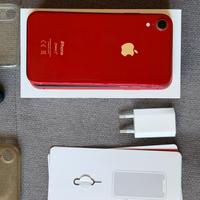 Apple Iphone XR 64 gb rosso con accessori.