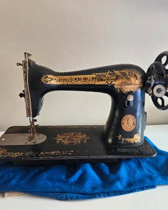 autentica macchina da cucire Singer modello 15K, p