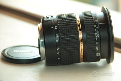 obiettivo zoom tamron 10 24mm per canon eos EF