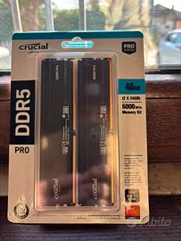 RAM DDR5 48GB (2x24GB) Crucial Pro 6000MHz