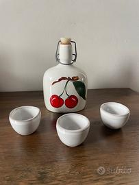 Bottiglia vintage dipinta a mano