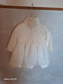 Abito da cerimonia completo neonata 9 mesi