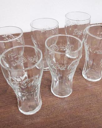 6 Bicchieri Coca-Cola in vetro da 200 ml