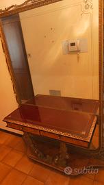 camera da letto in radica di noce 